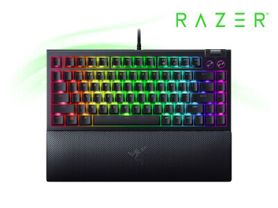 RAZER KEYBOARD BLACKWIDOW V4 75 BLACK